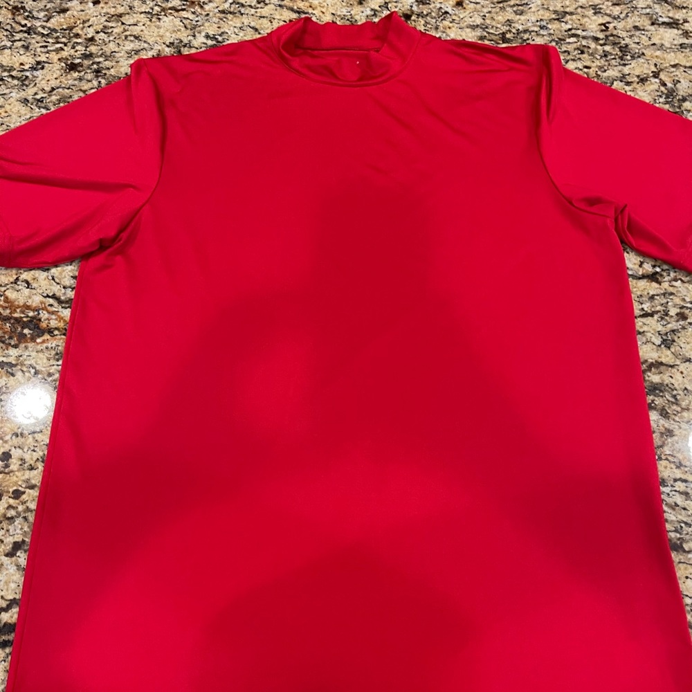 Red turtle Neck Shirt!! Athletic wear!!